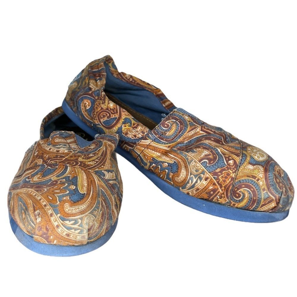 Tom's Paisley Slip-On Flats